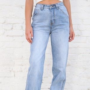 brandy melville light wash feanne jeans